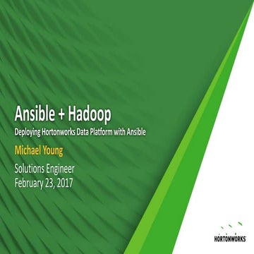 Ansible + Hadoop
