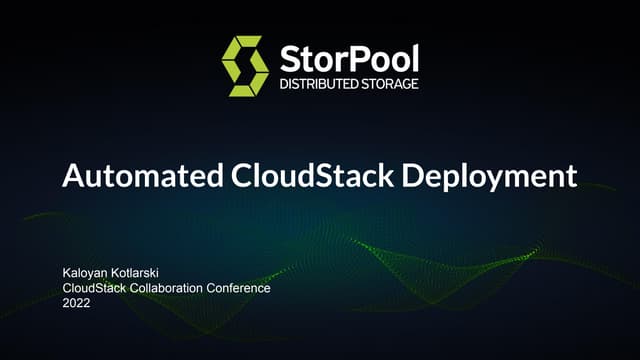Automated CloudStack Deployment