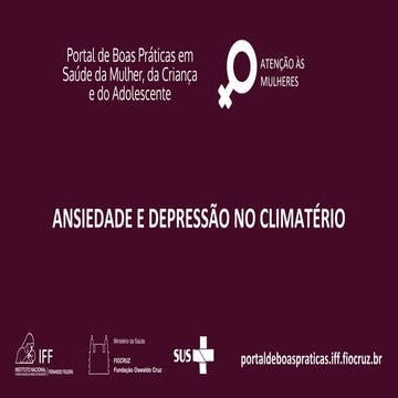 Ansiedade e Depressão no Climatério