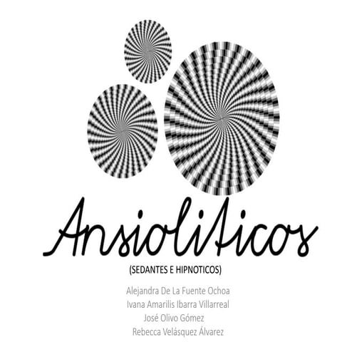 ANSIOLITICOS, SEDANTES E HIPNOTICOS