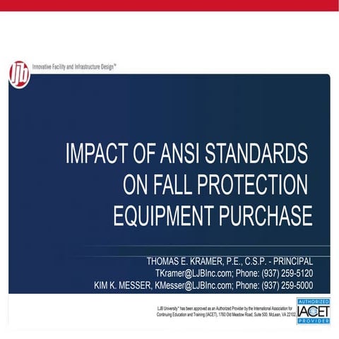 Impact of ANSI Standards on Fall Protection Equipment Purchase