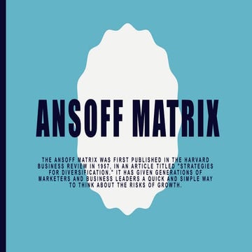 Ansoff matrix email