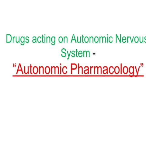 ANS Pharmacology.pptx