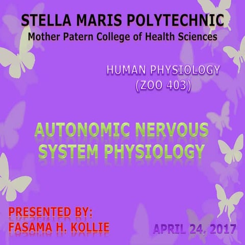 AUTONOMIC NERVOUS SYSTEM (Human Physiology)