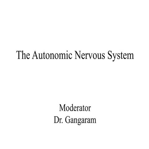 Autonomic Nervous System