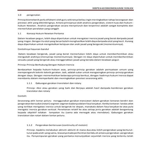 Ansur maju biomekenikal dalam sukan