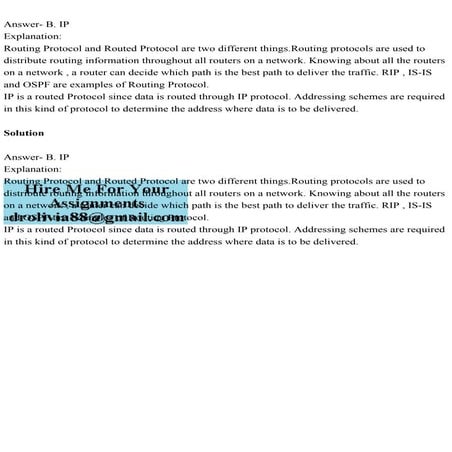 Difference between Routing & Routed Protocol | PDF