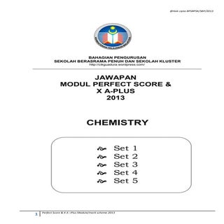 Jawapan Module Perfect Score Chemis...