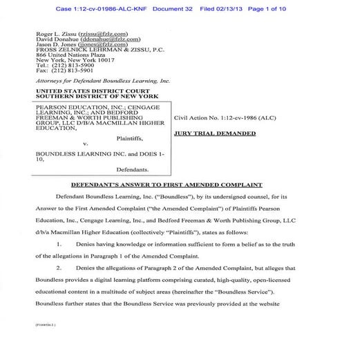 Boundless Demands Jury Trial