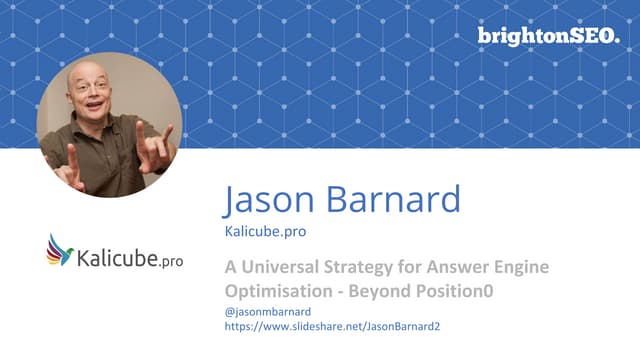 A Universal Strategy for Answer Engine Optimisation (beyond position 0)