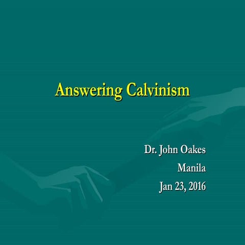 Answering Calvinism