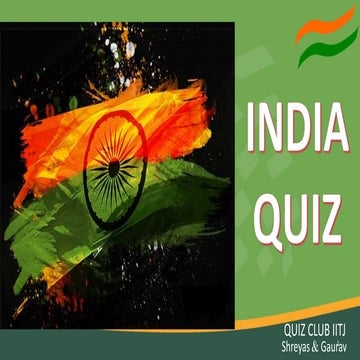 INDIA QUIZ IIT Jodhpur