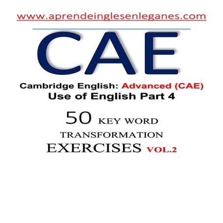 CAE KEY WORD TRANSFORMATION 2 ANSWERS