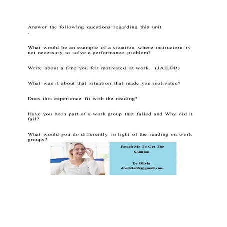 Answer the following questions regarding this unit.What woul | DOCX