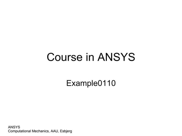 Ansys example0110 2