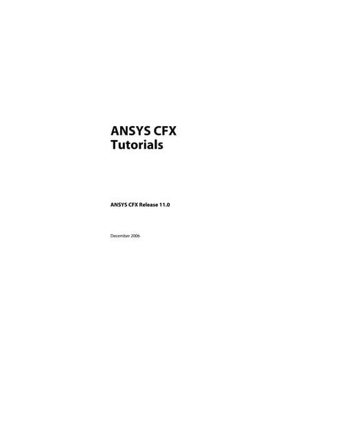 Ansys 11 tutorial