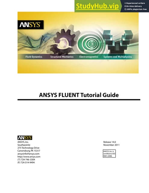 ANSYS FLUENT Tutorial Guide