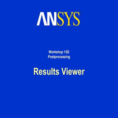 Ansys ppt | PPT