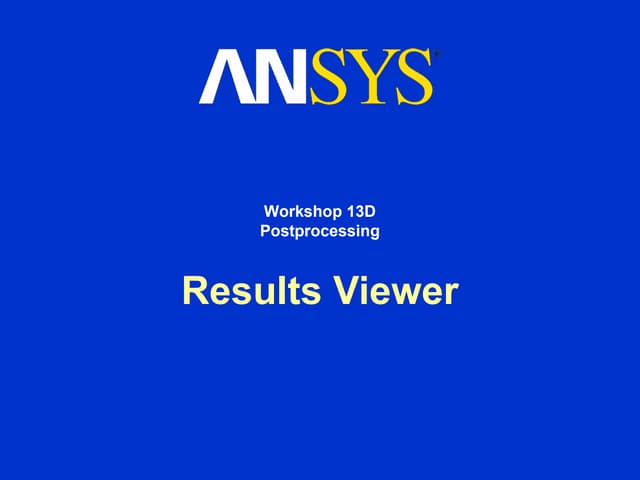 Ansys ppt