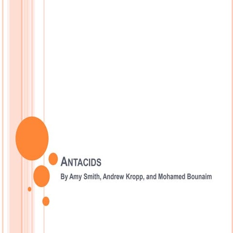Chemistry investigatory project on Antacids | PPTX
