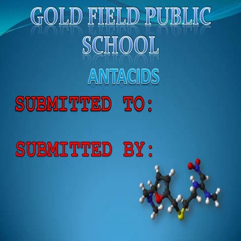 Chemistry investigatory project on Antacids | PPTX