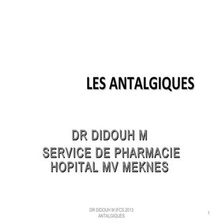 Antalgiques  ifcs 2013