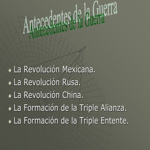 Antecedentes De La Guerra
