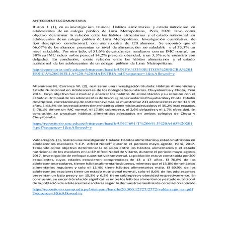 Antecedentes comunitaria