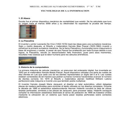 Antecedentes De La Computadora