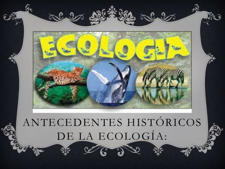 Antecedentes históricos de la ecología