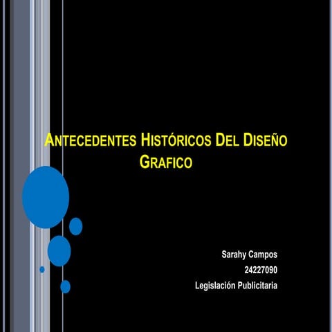 Antecedentes históricos del diseño grafico