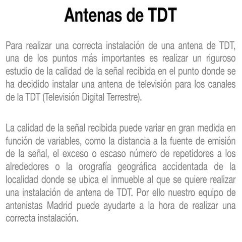 Antenas tdt
