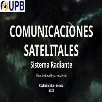 Comunicaciones Satelitales - Sistemas Radiantes.pptx