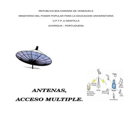 Antenas y acceso multiple