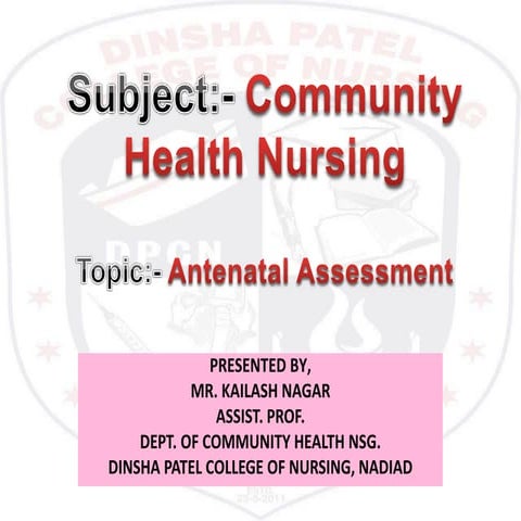 Antenatal assessment
