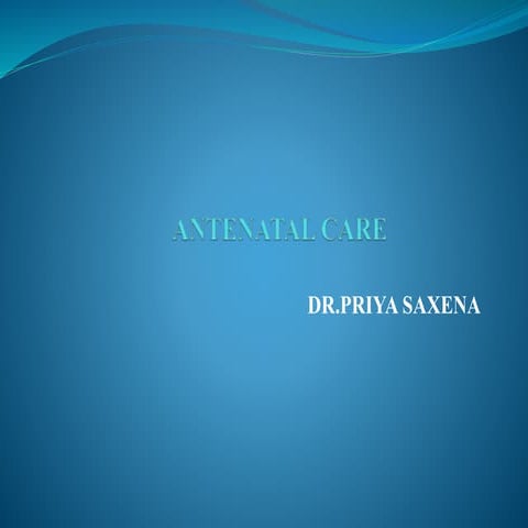 Antenatal care
