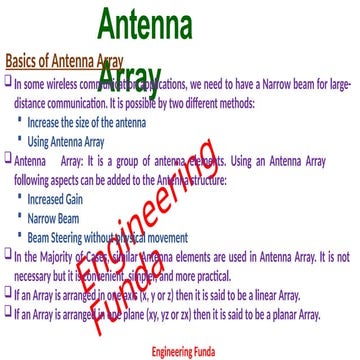 Antenna array | PPTX