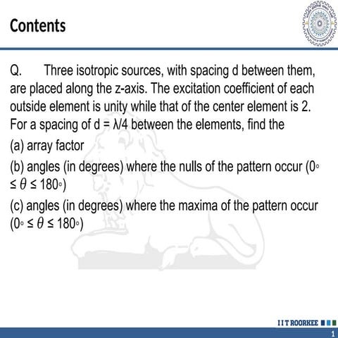 Analysis of Array Factors and Radiation Patterns in Isotropic Source ...