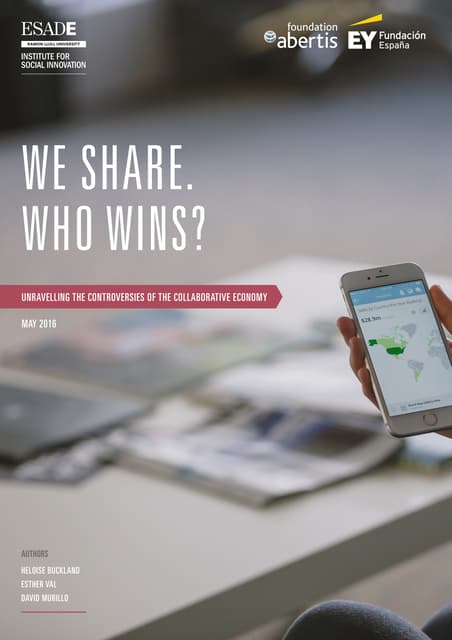 Antenna for Social Innovation. We Share. Who Wins: unravelling the controvers...