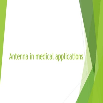 Antenna in medical applications.pptx