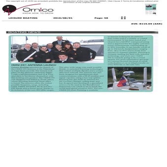 Antenna launch - Omni-291 poynting