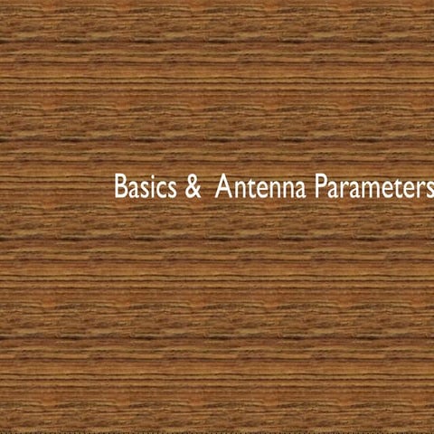 Antenna Parameters Gain Directivity andppt