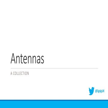 Antennas: A Collection
