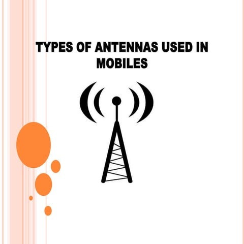 Antennas used in mobiles