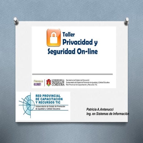 Privacidad, seguridad y protección online