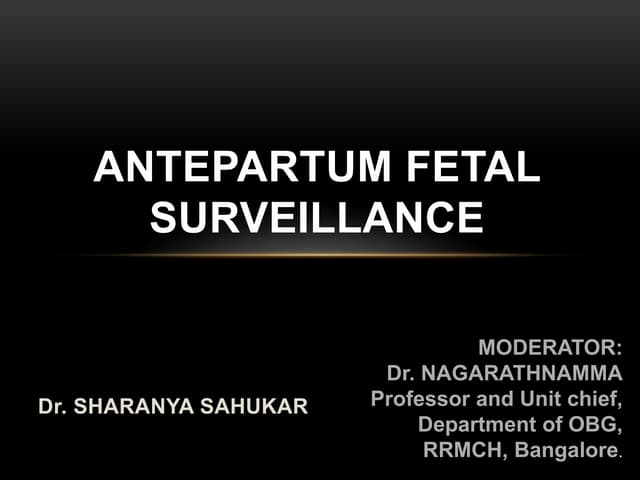 Antenatal assessment | PPT