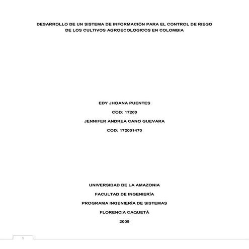 DESARROLLO DE UN SISTEMA DE INFORMACIÓN PARA EL CONTROL DE RIEGO DE LOS CULTI...