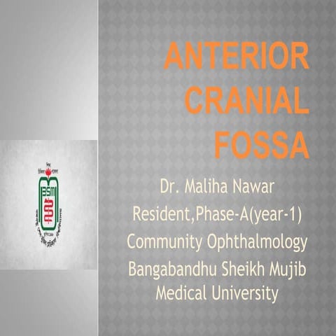 Anterior cranial-fossa