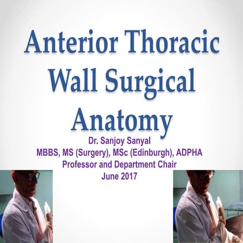Anterior Thoracic Wall Surgical Anatomy - Sanjoy Sanyal