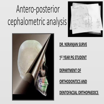 Antero-posterior cephalometric analysis.
